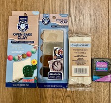 Modeling Clay - 2 Crafters Closet Oven-Bake Clay, 1 Sculpey, 1 Crafters Square
