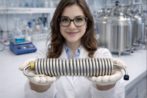 Parker Stainless Coil ~ 18 ft, 2″ ID (35 Coils) LOX Heat Exchanger –Non-Magnetic