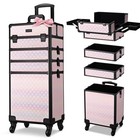 Byootique 3-Piece Makeup Train Cases Cosmetic Organizer Kit Blush ForgetMeNo — photo 2