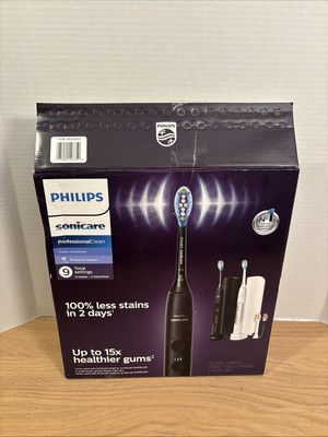 Philips Sonicare Professional Clean Electric Toothbrush HX7513/70 Black White