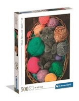 Clementoni Puzzle Mit 500 Teilen HIGH-QUALITY-COLLECTION-FLUFFY-KITTEN