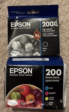 Epson 200XL Black  200 Black Cyan Magenta Yellow Ink Cartridges -