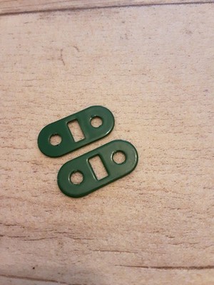 Meccano Argentina 2 x Green Box Schlitzstreifen 1'' 