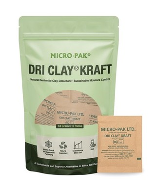 Micro~Pak Dri Clay Desiccant Packs, Moisture Absorbers, 33g x 15
