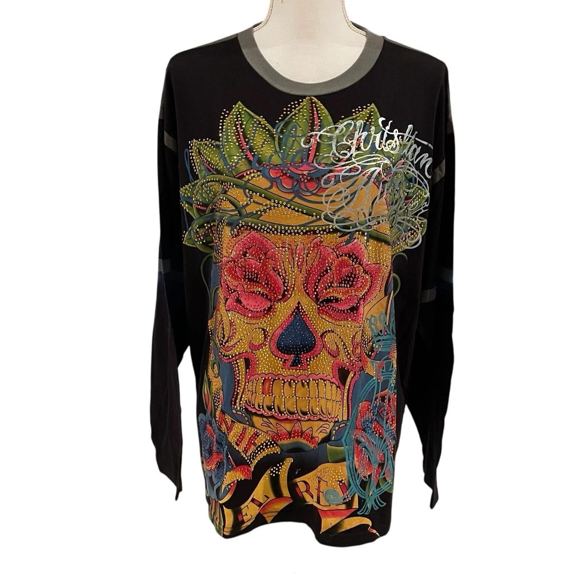 Christian Audigier Long Sleeve T-Shirts for Men for sale | eBay