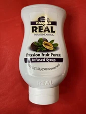 Real Infused Exotics - Passion Fruit Puree Infused Syrup 1 - 16.9oz Bottle Each