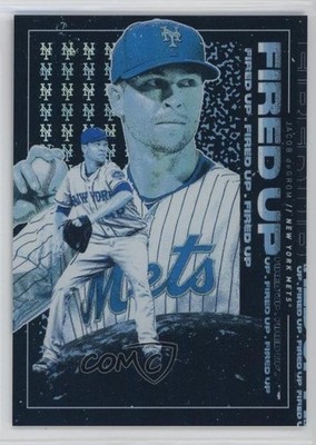 2019 Topps Fire Fired Up Blue Chip Jacob deGrom #FIU-7 09uj