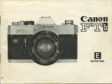 Original Manual for Canon FTb Camera