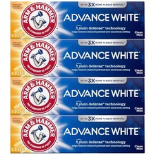 Arm Hammer Advance White Toothpaste 0.9oz Travel Size 4 Pack