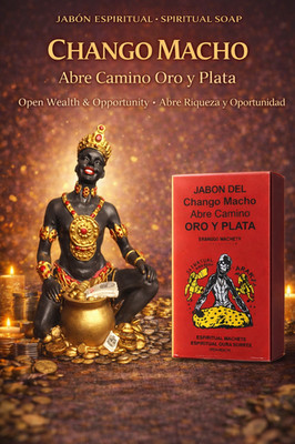 Chango Macho Road Opening Soap / Jabón Chango Macho Oro y Plata Abre Camino