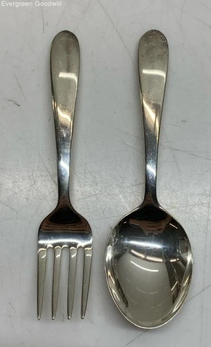 Lunt Sterling Silver Baby Fork and Spoon Set