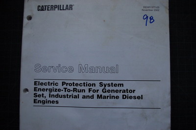 CATERPILLAR EPS MARINE ENGINE Generator Set Service Manual repair shop gen cat