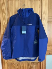 Women’s Blue Berghaus Highland Storm Waterproof Jacket Size 14 Bnwt