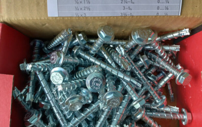 Qty 50 Hilti Kwik Hus-EZ Concrete Masonry Screw Anchors 1/4'' x Length 2 5/8
