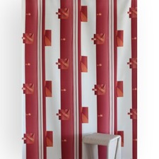 Vorhang Dekoschal Gardine Maßanfertigung – Wählbare Höhe 80-300 cm LIVO ROT