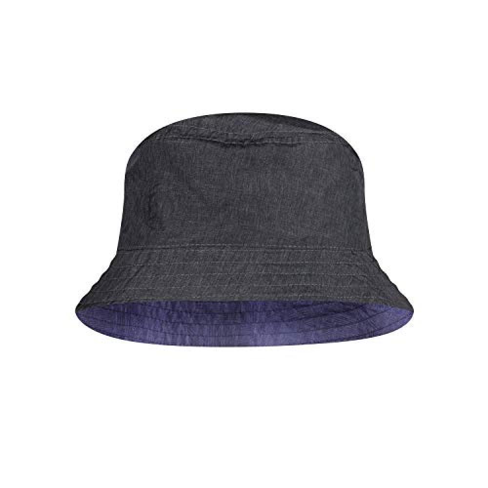(TG. S-M) Buff Travel Bucket Hat, Cappello Unisex-Adulto, Blu, S/M - NUOVO