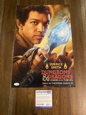 Justice Smith ‘Dungeons And Dragons’ Signed Autograph 12x18 Photo ACOA