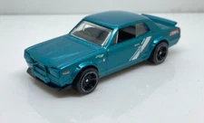 HOT WHEELS NISSAN SKYLINE BLUE GREEN RACE 1:64 MINT J