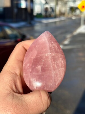 Rose Quartz Flame   Natural Crystal for Love, Healing, and Emotional Harmony.