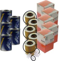 5X Original Mahle / Knecht ÖLfilter OX 413D1 + 5X SCT Motor Flush MotorspüLung