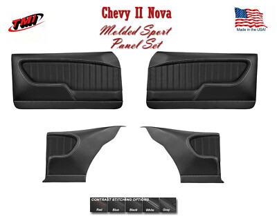 TMI Molded Sport Door & Quarter Panels for 1969 - 72 Nova with Contrast Stitch