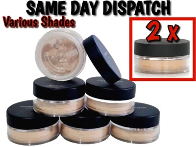 BARE* MINERAL'S 2 X Bare Minerals Foundation SPF15 Loose Powder Various Shades - UK SELLER