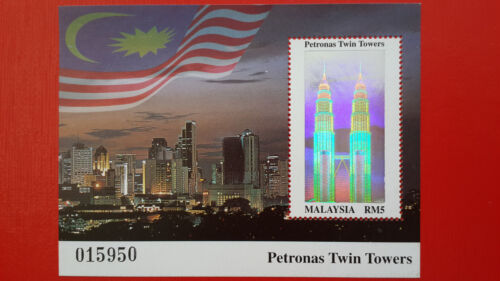 1999 Malaysia Miniature Sheet - Petronas Twin Towers - Picture 1 of 1