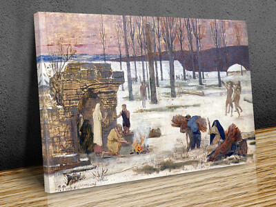 Winter Pierre Puvis De Chavannes canvas print art wall framed or print only