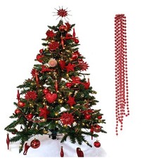 32FT 10M BEAD BALL CHAIN GARLAND CHRISTMAS TREE HANGING DECORATIONS XMAS BEADS