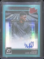 2018 Panini Optic Rated Prospect Aqua Prizm Autograph RPS-LR Luis Robert 