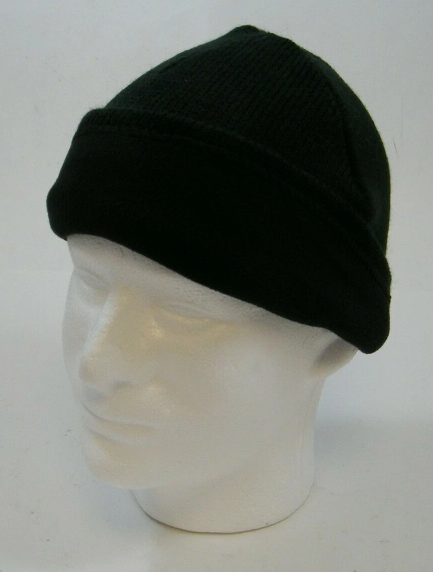 (12) PORT & COMPANY BLACK CP91L FLEECE LINED BEANIE CAPS