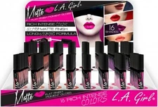 L.A Girl Matte Lip Gloss-Flat Finish Matte Pigment Gloss-Pick Any Color-3 pack
