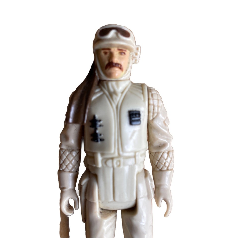 Vintage Star Wars Rebel Commander Hoth 1980 Hong Kong Pale Face Variant