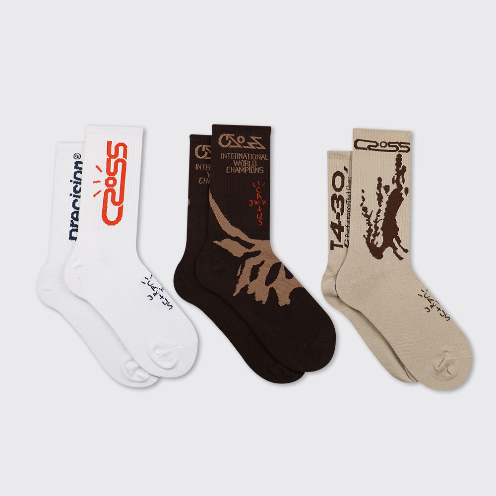 Travis Scott Streetwear Sports Socks for Men and Women-image