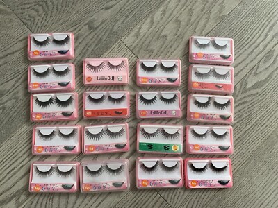 Individually Packed Fake Blck Eye Lashes Set 18 pairs