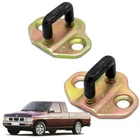 Plate Assy Door Lock Striker Latch 2Pcs For Nissan Big-M D21 Hardbody 1990 1997