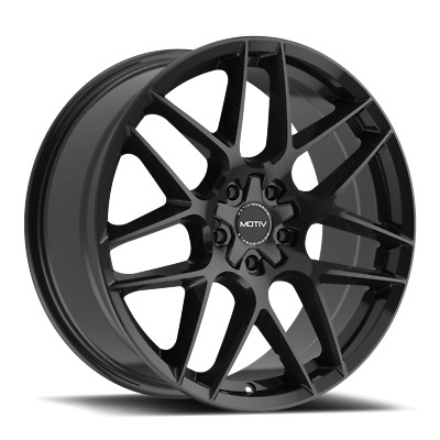 1 Motiv 18x8 5X108 / 5X4.50 +42 435B Foil Gloss Black Wheel Rim