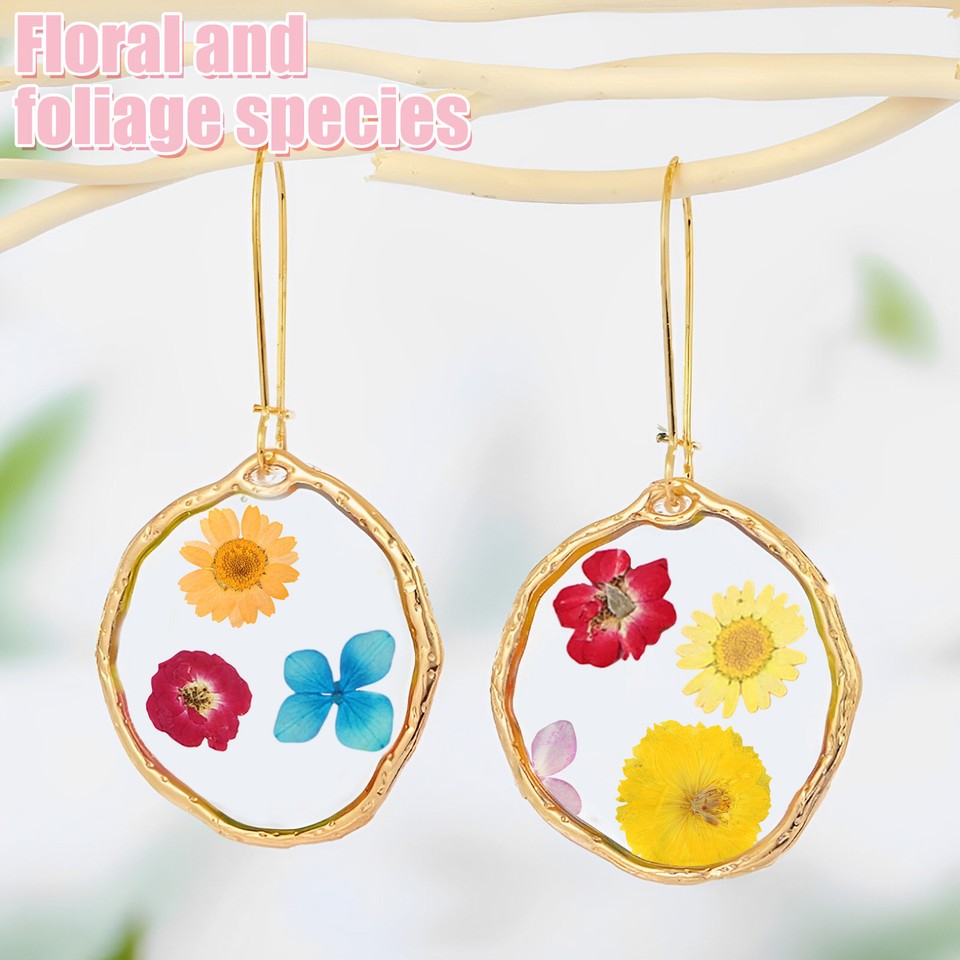 160 Pcs Dried Pressed Flowers for Resin Molds Colorful Real Pressed