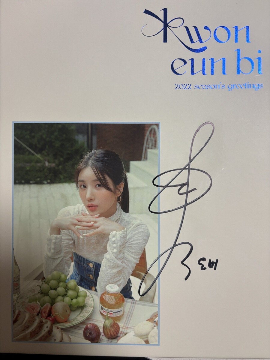 Kwon Eunbi 2022 Season's Greetings Autographed Signed Album IZ*ONE