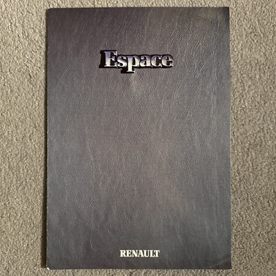 Renault Espace 2000-1 1990-91 UK Market Foldout Sales Brochure Quadra