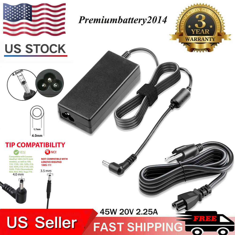 Charger Power For Lenovo Ideapad 110s-11ibr 80wg 100s-14ibr 80r9