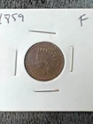 1859 Indian Head Penny - the coin in the photos is the one you will receive.