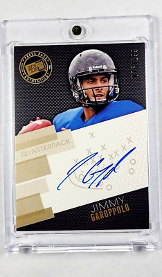 2014 Press Pass Signings Gold X's & O's Jimmy Garoppolo /199 Rookie RC Auto
