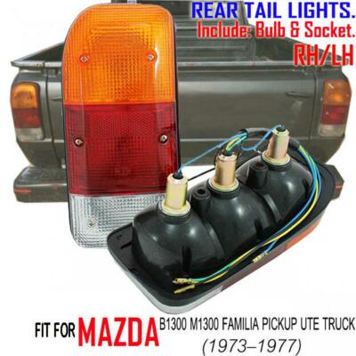 FOR Mazda B1300 M1300 Pickup Rear Tail Lights Bulb Wire Lens RH LH Part Retro