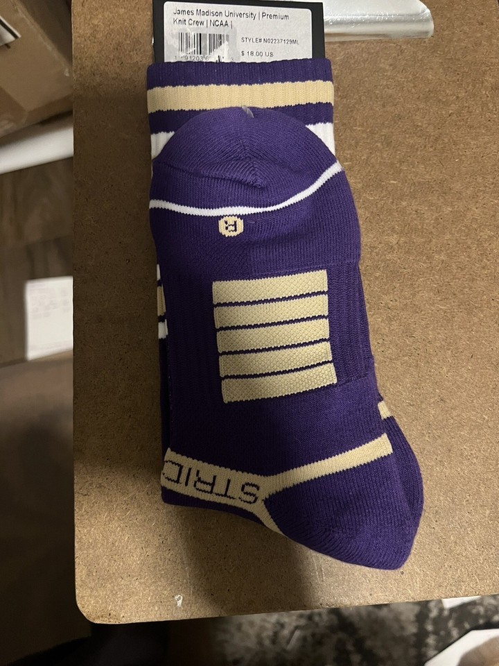 Strideline Men's Michigan State Spartans Premium Wool Knit Crew Socks