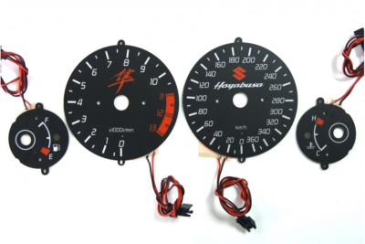 Suzuki Hayabusa 1999-2007 design 3 glow gauge plasma dials tachoscheibe glow shi