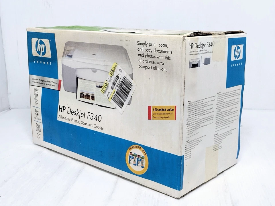 HP Deskjet F340 All-in-One Printer/Scanner/Copier , NEW Sealed  - Image 2 of 4