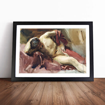 Italian Model By John Singer Sargent Wall Art Print Framed Canvas Picture Poster