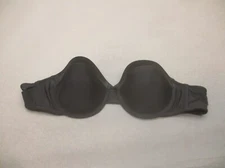 38C Warner's Womens Black Lined Underwire Back Closure Firm Strapless Bra 1L