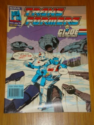 TRANSFORMERS BRITISH WEEKLY #278 MARVEL UK COMIC 14TH JULY 1990